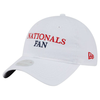 Washington Nationals Women's Team Fan 9TWENTY Adjustable Hat - White | New Era