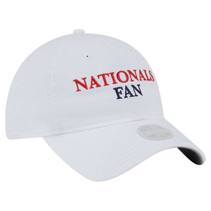 Washington Nationals Women's Team Fan 9TWENTY Adjustable Hat - White | New Era
