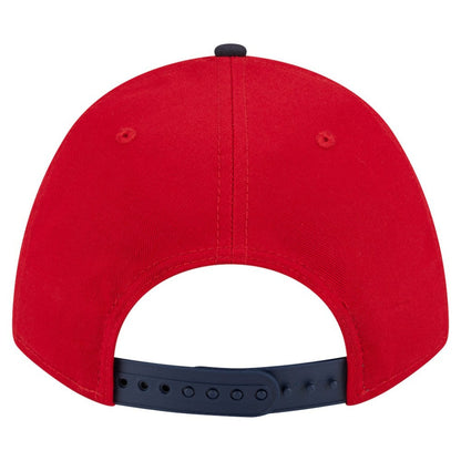 Washington Nationals Arch 9FORTY A-Frame M-Crown Adjustable Hat - Red/Navy | New Era