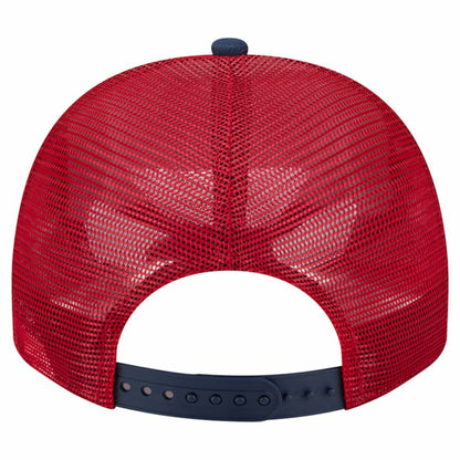 Washington Nationals Banner A-Frame 9FIFTY Trucker Snapback Hat - Cream/Red | New Era