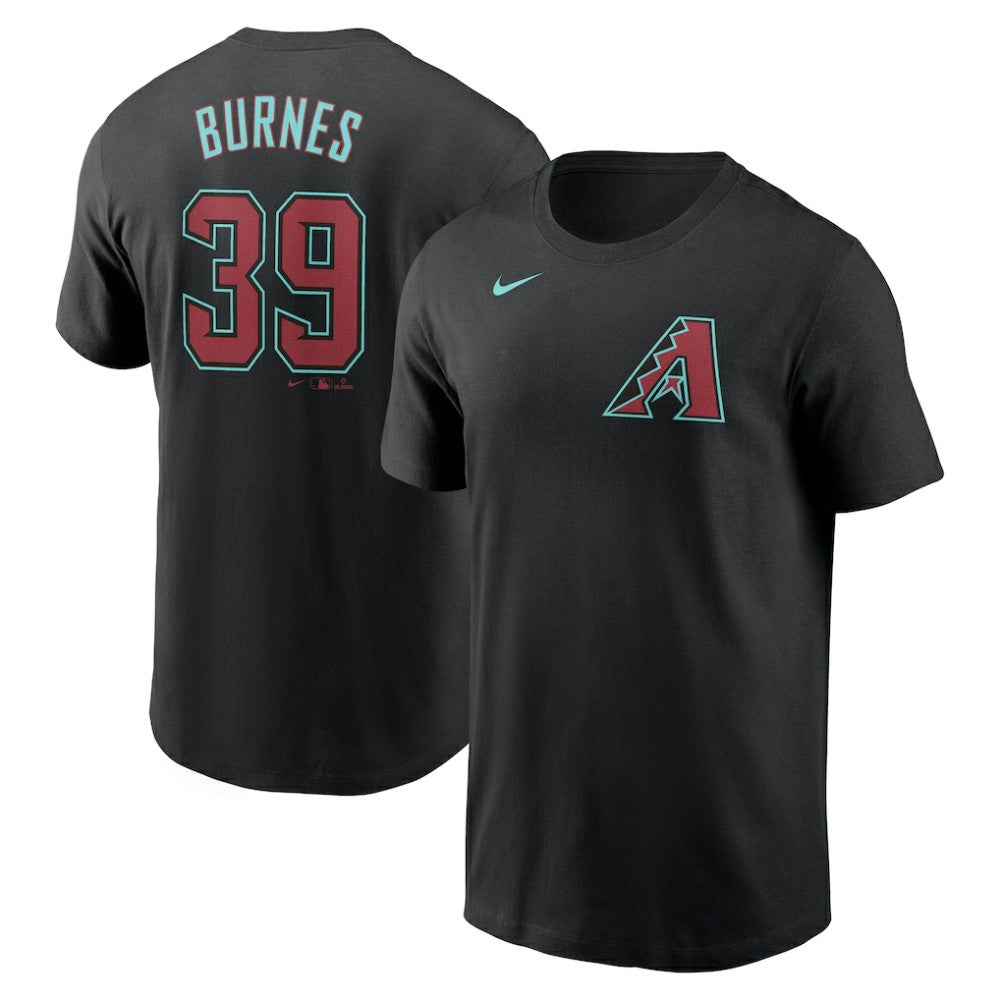 Corbin Burnes Arizona Diamondbacks Fuse Name & Number T-Shirt - Black | Nike