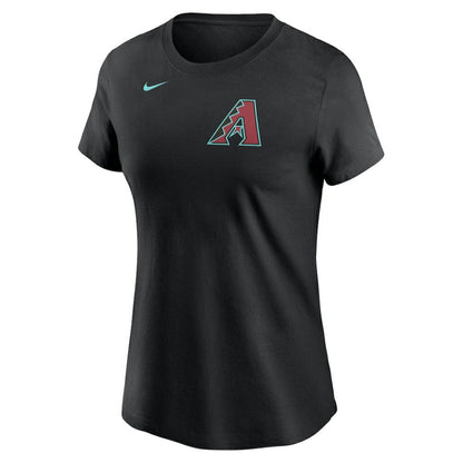 Corbin Burnes Arizona Diamondbacks Women's Fuse Name & Number T-Shirt - Black | Nike