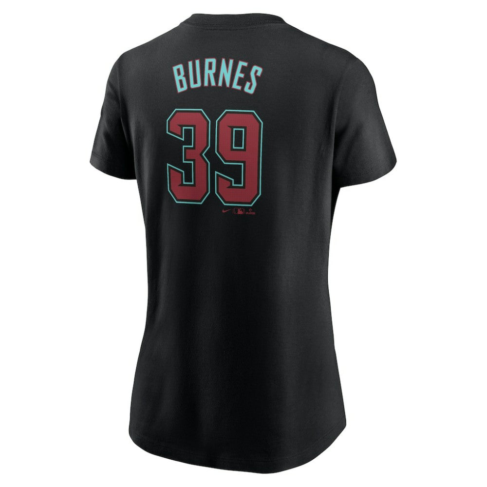 Corbin Burnes Arizona Diamondbacks Women's Fuse Name & Number T-Shirt - Black | Nike