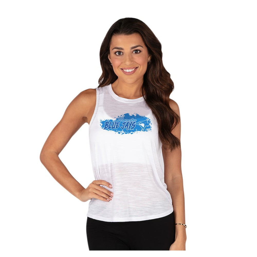 Toronto Blue Jays Concepts Sport Women's Infuse Slub Tank Top - White