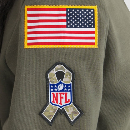 New York Giants Women's 2025 Salute to Service Sideline Standard Issue Dri-FIT Hoodie - Olive | Nike discount
