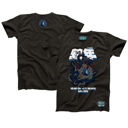 Minnesota Timberwolves NBALab x Hyperfly Unisex Year of the Snake Lunar New Year Collection T-Shirt - Heather Black shop