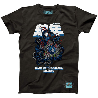 Minnesota Timberwolves NBALab x Hyperfly Unisex Year of the Snake Lunar New Year Collection T-Shirt - Heather Black shop