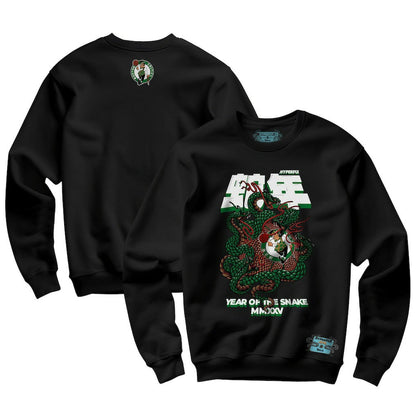 Boston Celtics NBALab x Hyperfly Unisex Year of the Snake Lunar New Year Collection Sweatshirt - Black for sale