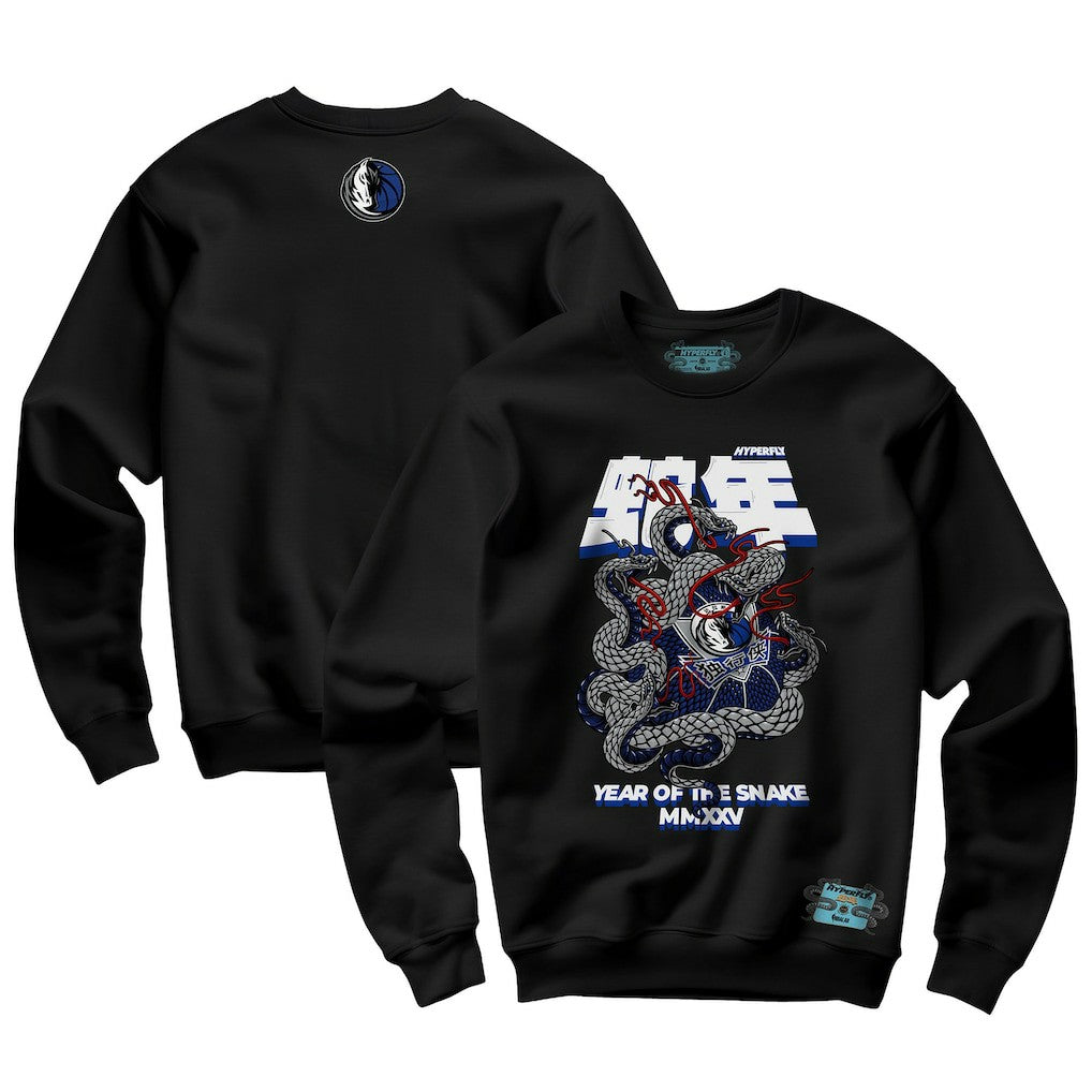 Dallas Mavericks NBALab x Hyperfly Unisex Year of the Snake Lunar New Year Collection Sweatshirt sale - Black shop