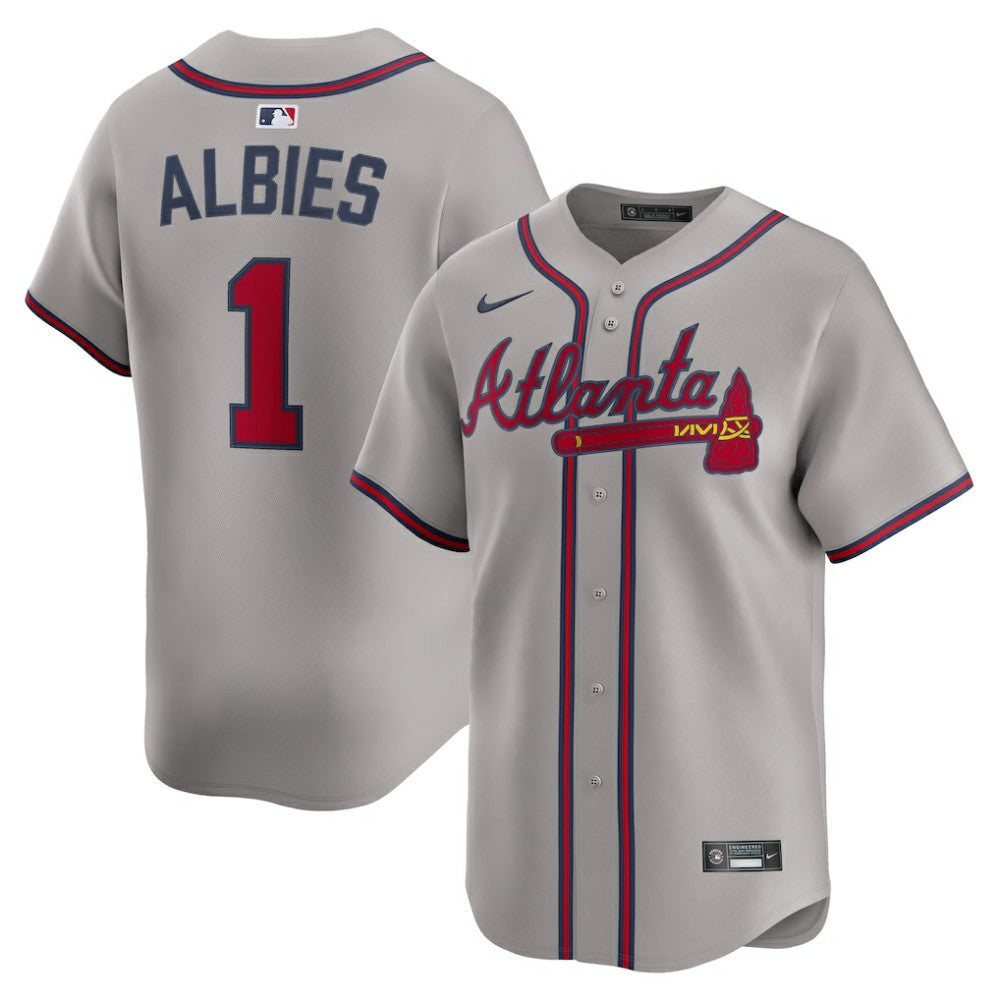 Ozzie Albies Atlanta Braves Road Limited Player Jersey - Gray | Nike