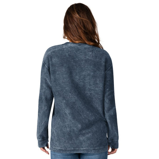New York Yankees G-III 4Her by Carl Banks Women's Comfy Cord Pullover Sweatshirt - Navy