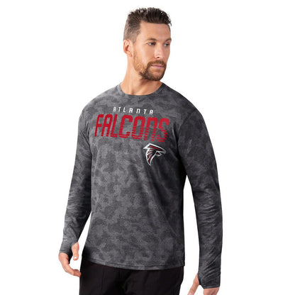 Atlanta Falcons MSX by Michael Strahan Performance Camo Long Sleeve T-Shirt - Black outlet