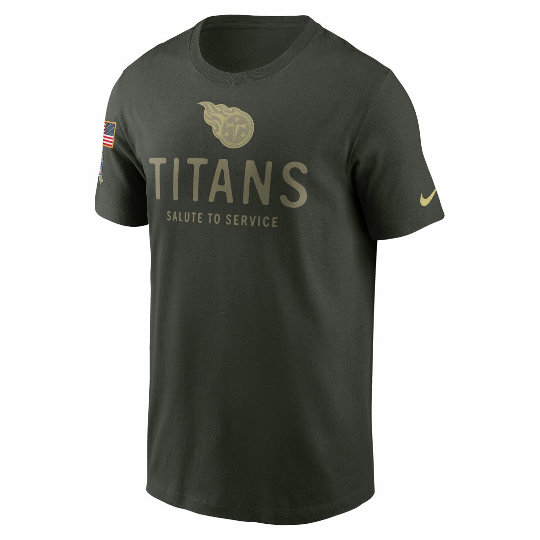 Tennessee Titans 2025 Salute to Service Sideline Primary Edge Dri-FIT T-Shirt - Forest Green | Nike for sale