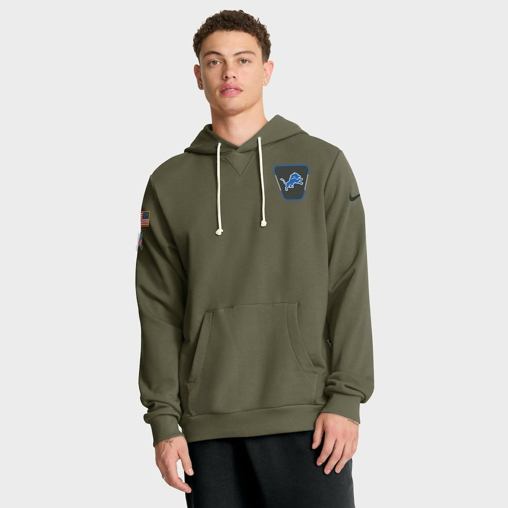 Detroit Lions 2025 Salute to Service Sideline Standard Issue Dri-FIT Hoodie - Olive | Nike on sale