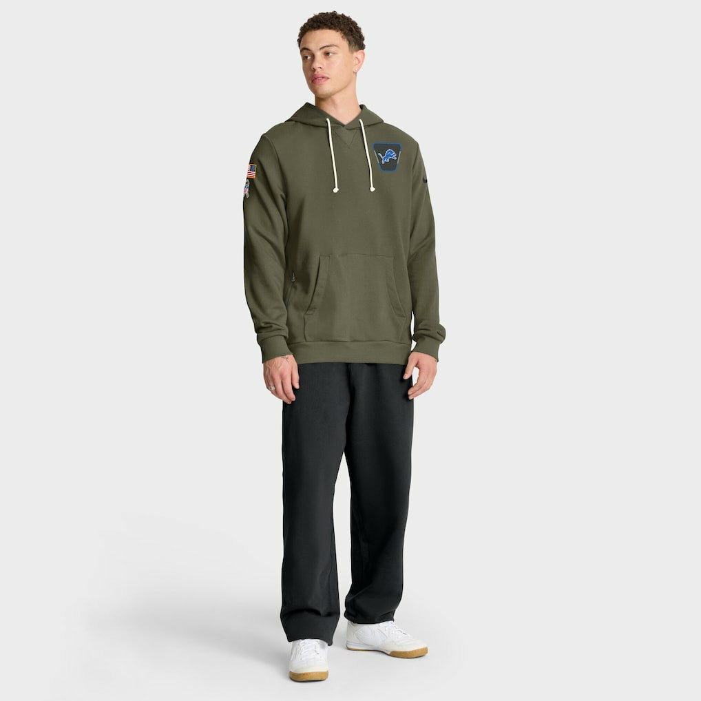 Detroit Lions 2025 Salute to Service Sideline Standard Issue Dri-FIT Hoodie - Olive | Nike on sale