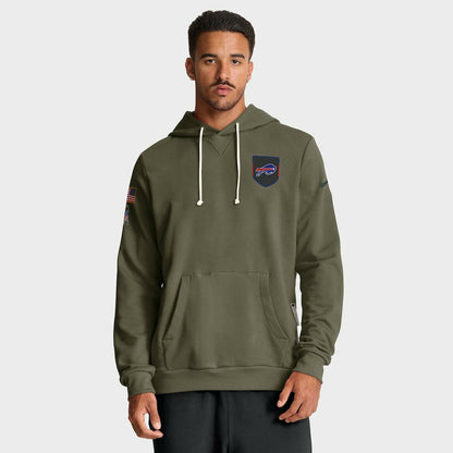 Buffalo Bills 2025 Salute to Service Sideline Standard Issue Dri-FIT Hoodie - Olive | Nike outlet
