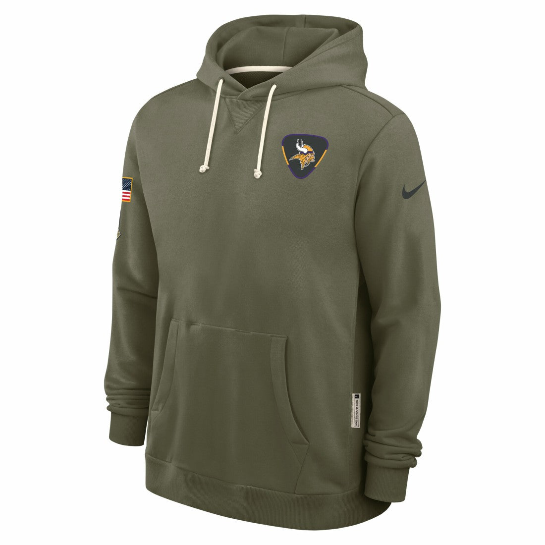Minnesota Vikings 2025 Salute to Service Sideline Standard Issue Dri-FIT Hoodie - Olive | Nike online
