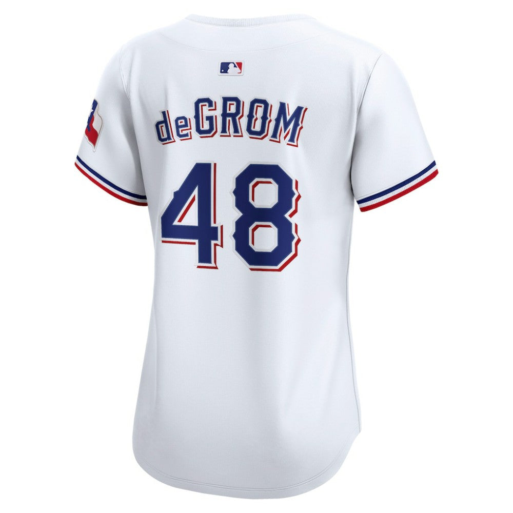 Jacob deGrom Texas Rangers Women's Home Limited Player Jersey - White | Nike