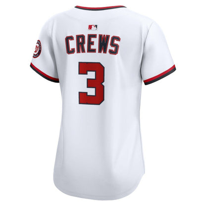 Dylan Crews Washington Nationals Women's Home Limited Player Jersey - White | Nike