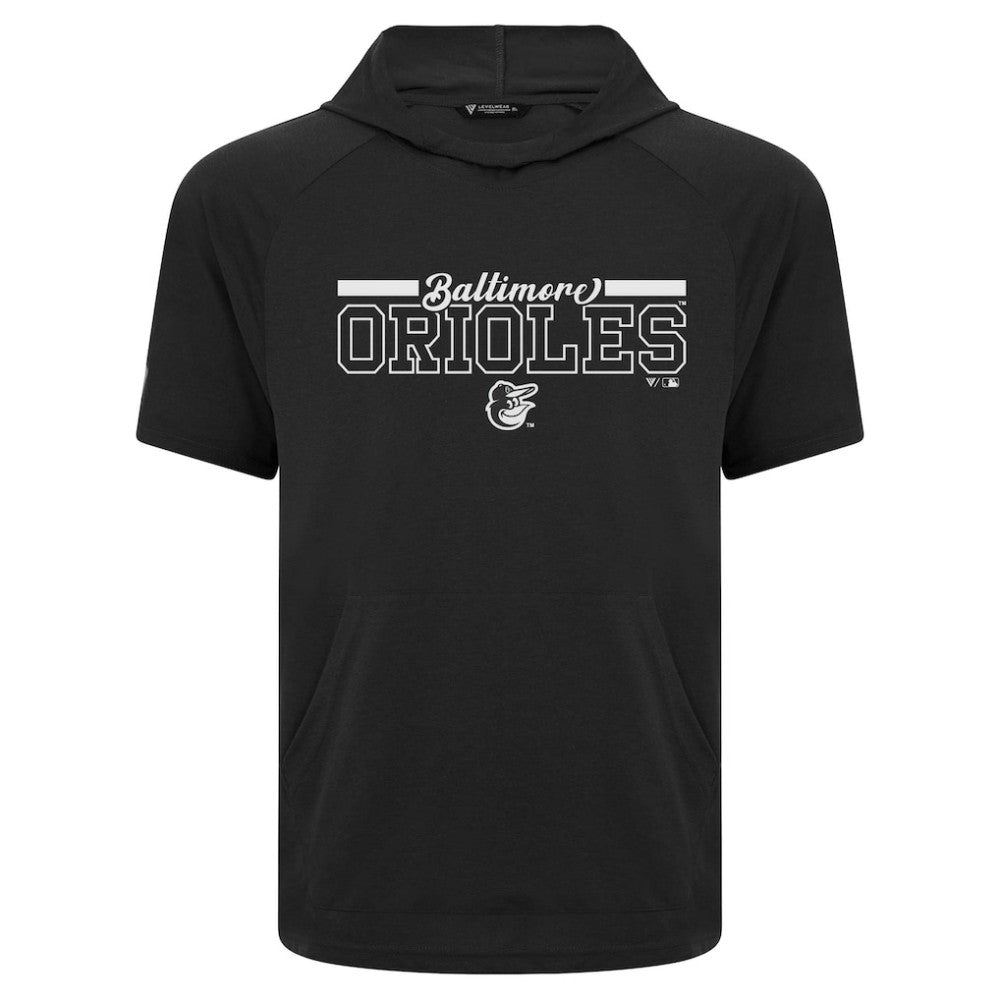 Baltimore Orioles Levelwear Phase Vanguard Hoodie T-Shirt - Black