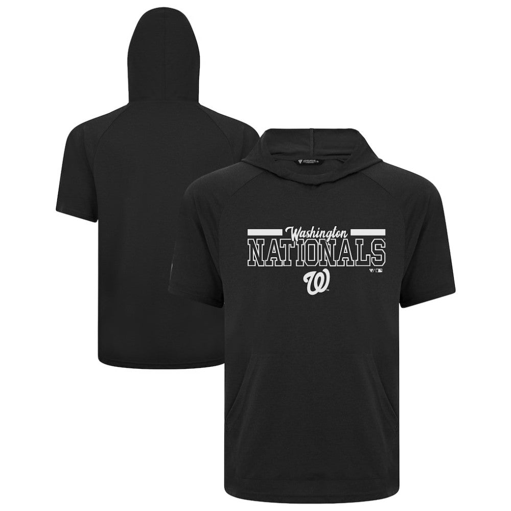 Washington Nationals Levelwear Phase Vanguard Hoodie T-Shirt - Black