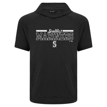 Seattle Mariners Levelwear Phase Vanguard Hoodie T-Shirt - Black