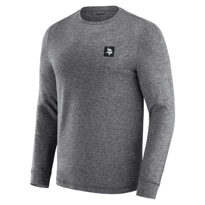 Minnesota Vikings J. Palmer Four Down Long Sleeve T-Shirt - Heather Black sale