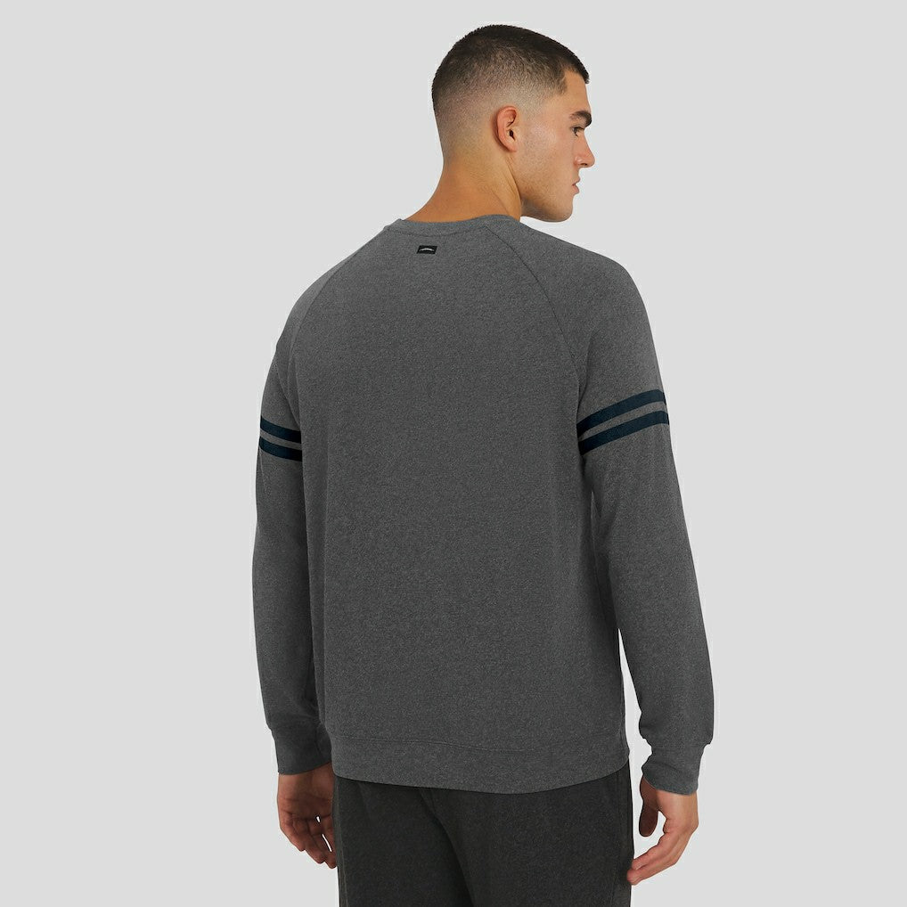 Carolina Panthers J. Palmer Players Lounge Raglan Tri-Blend Sweatshirt - Dark Heather Gray cheap