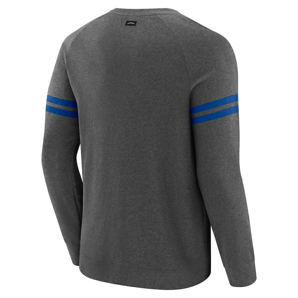 Buffalo Bills J. Palmer Players Lounge Raglan Tri-Blend Sweatshirt - Dark Heather Gray online