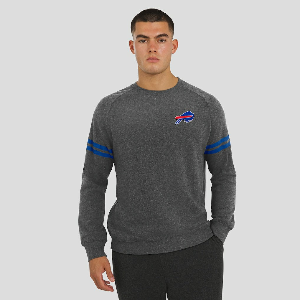 Buffalo Bills J. Palmer Players Lounge Raglan Tri-Blend Sweatshirt - Dark Heather Gray online