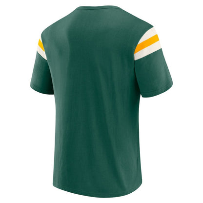 Athletics Darius Rucker Collection Distressed Sleeve Stripe T-Shirt - Green