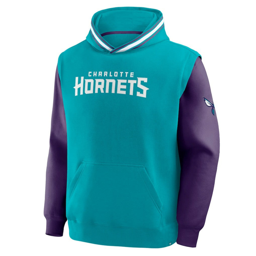 Charlotte Hornets Half Court Shot Clock Fastbreak Hoodie - Teal/Purple | Fanatics sale
