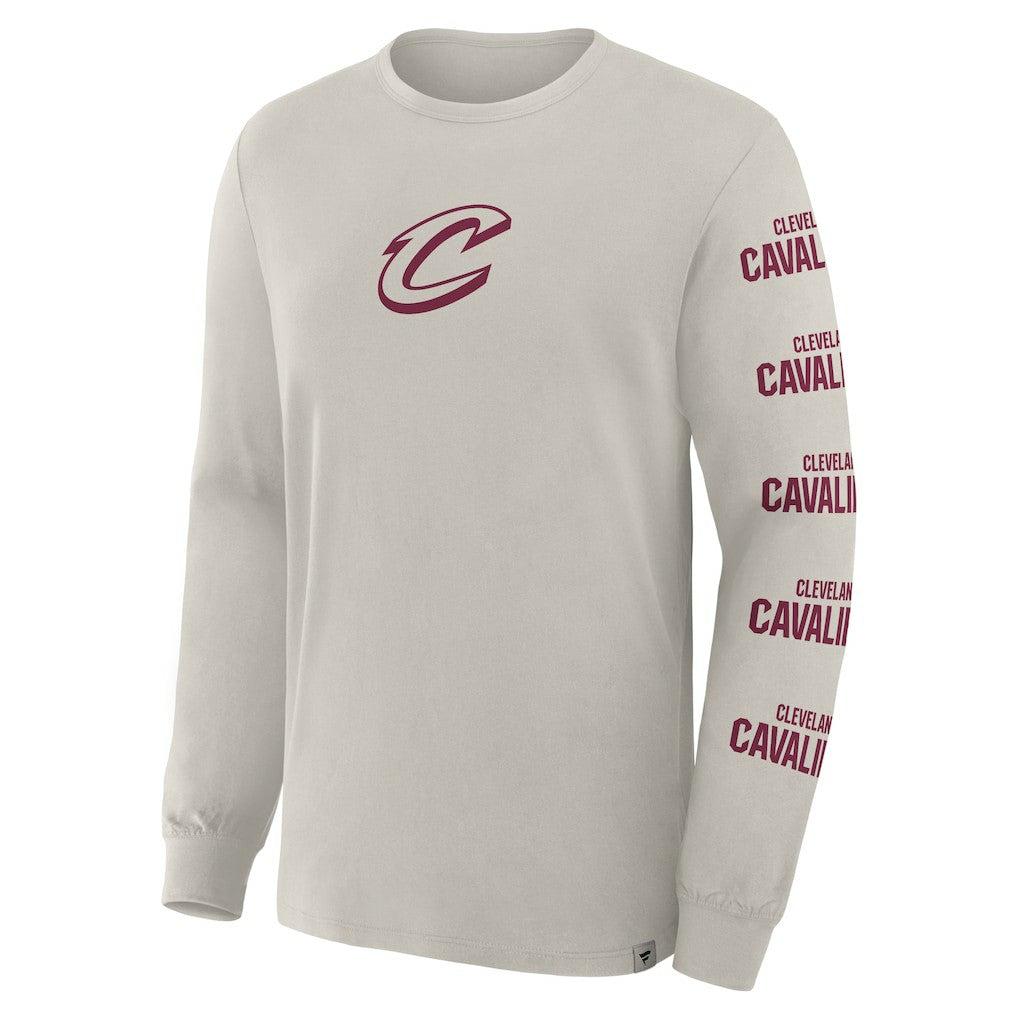 Cleveland Cavaliers Crossover Collection Ball Screen Action Premium Long Sleeve T-Shirt sale - Cream | Fanatics outlet