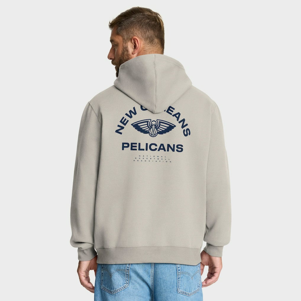 New Orleans Pelicans Crossover Collection Blocked Shot Premium Pullover Hoodie - Off White | Fanatics for sale