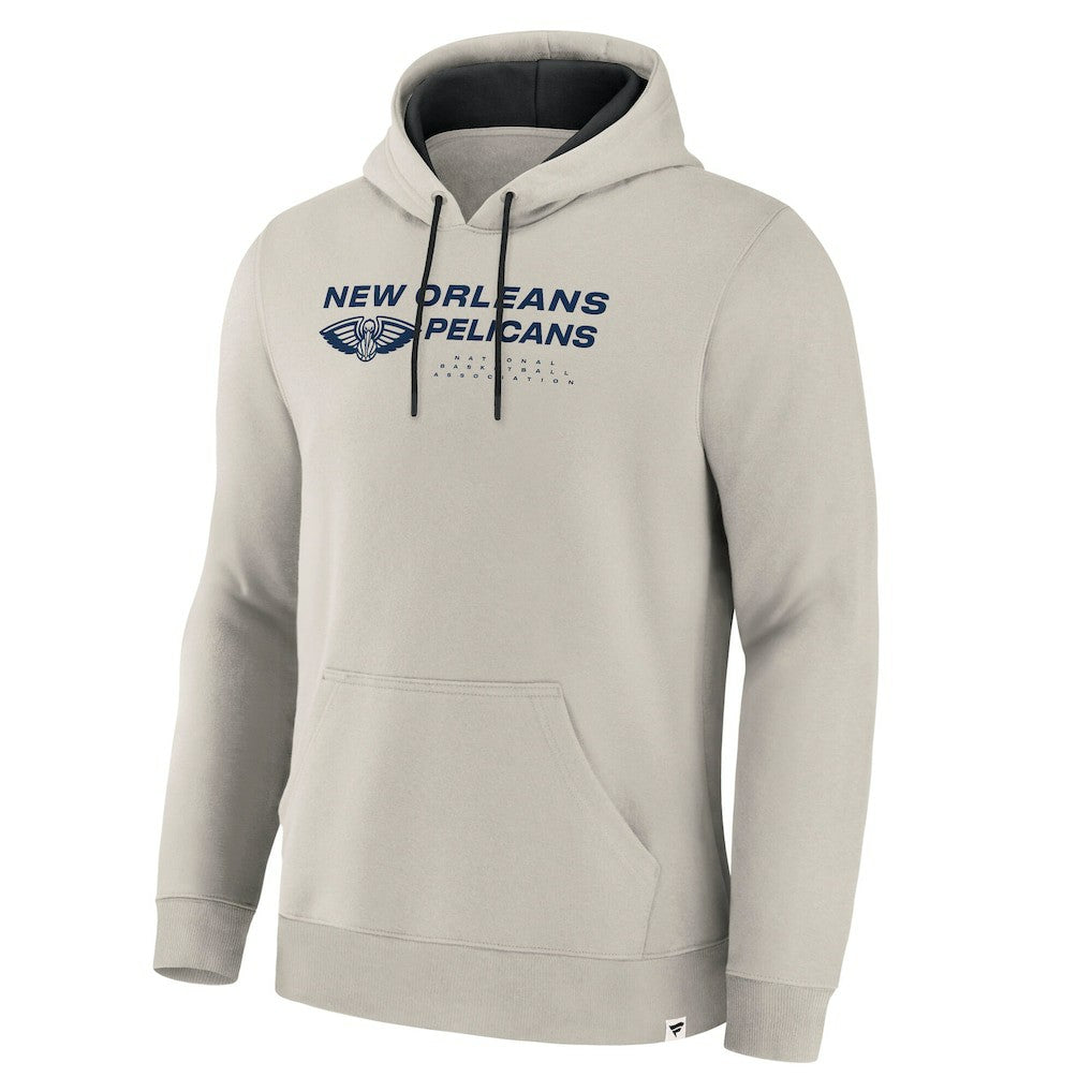 New Orleans Pelicans Crossover Collection Blocked Shot Premium Pullover Hoodie - Off White | Fanatics for sale