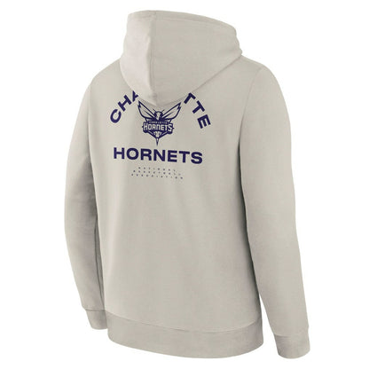 Charlotte Hornets Crossover Collection Blocked Shot Premium Pullover Hoodie - Off White | Fanatics sale