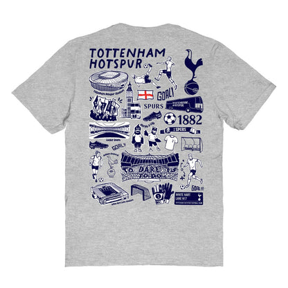 Tottenham Hotspur Vive La Fete Women's Impressions Artwork T-Shirt - Heather Gray outlet