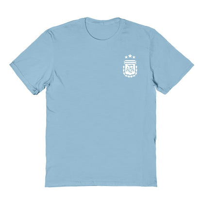 Argentina National Team Vive La Fete Women's Impressions Artwork T-Shirt - Light Blue outlet
