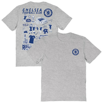 Chelsea Vive La Fete Women's Impressions Artwork T-Shirt - Heather Gray online