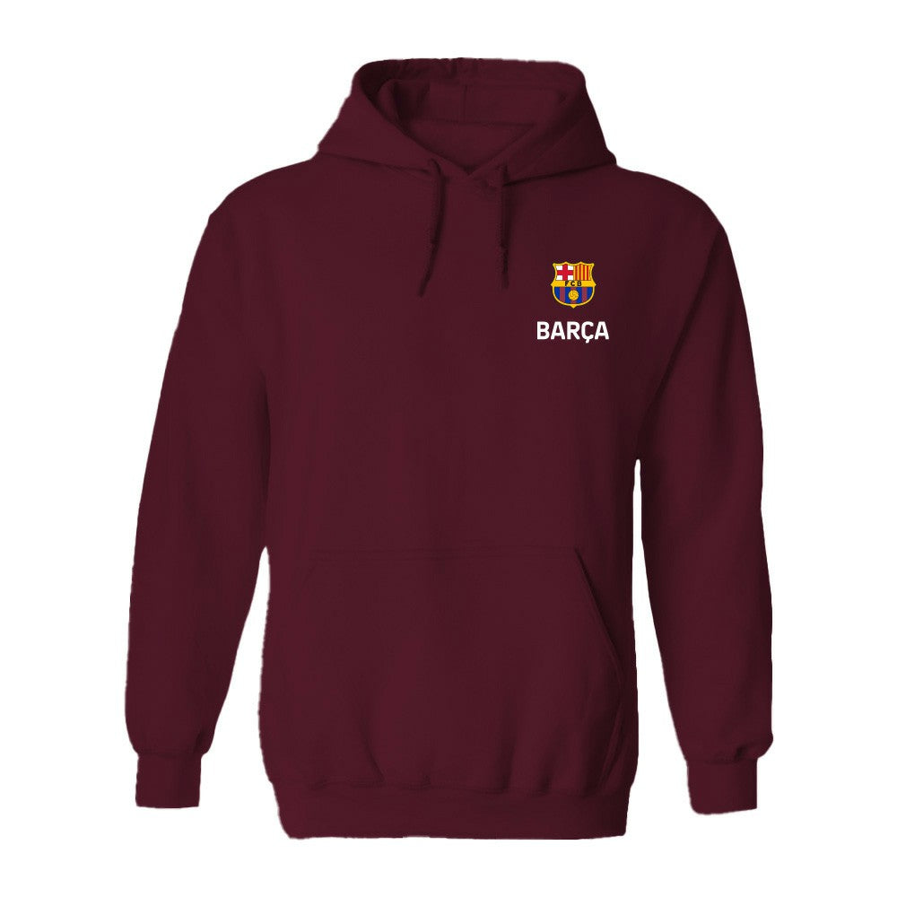 Barcelona Vive La Fete Women's Color Badge Pullover Hoodie - Maroon discount