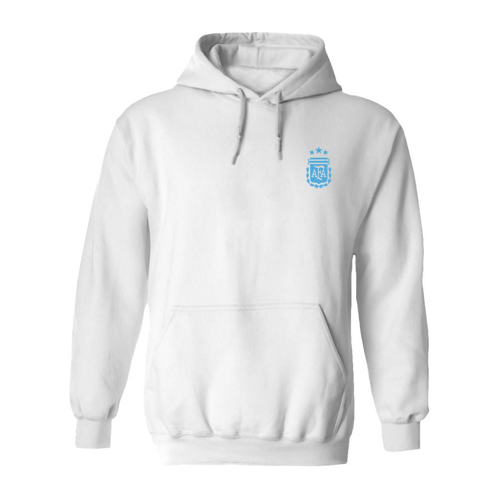 Argentina National Team Vive La Fete Women's Color Badge Pullover Hoodie - Heather Gray outlet