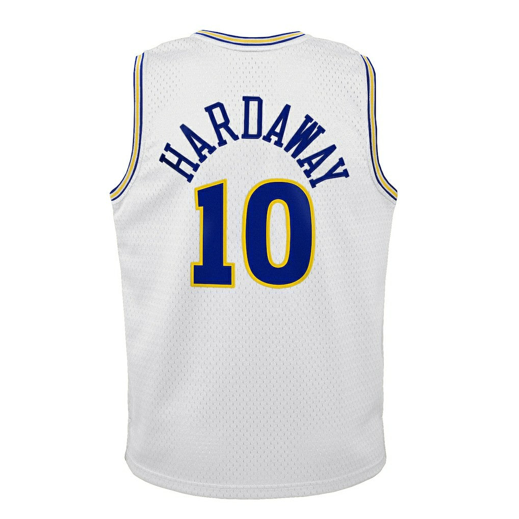 Tim Hardaway Golden State Warriors Youth 1990-91 Hardwood Classics Swingman Throwback Home Jersey sale - White | Mitchell & Ness on sale