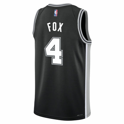 De'Aaron Fox San Antonio Spurs Youth Swingman Jersey - Icon Edition - Black | Nike sale