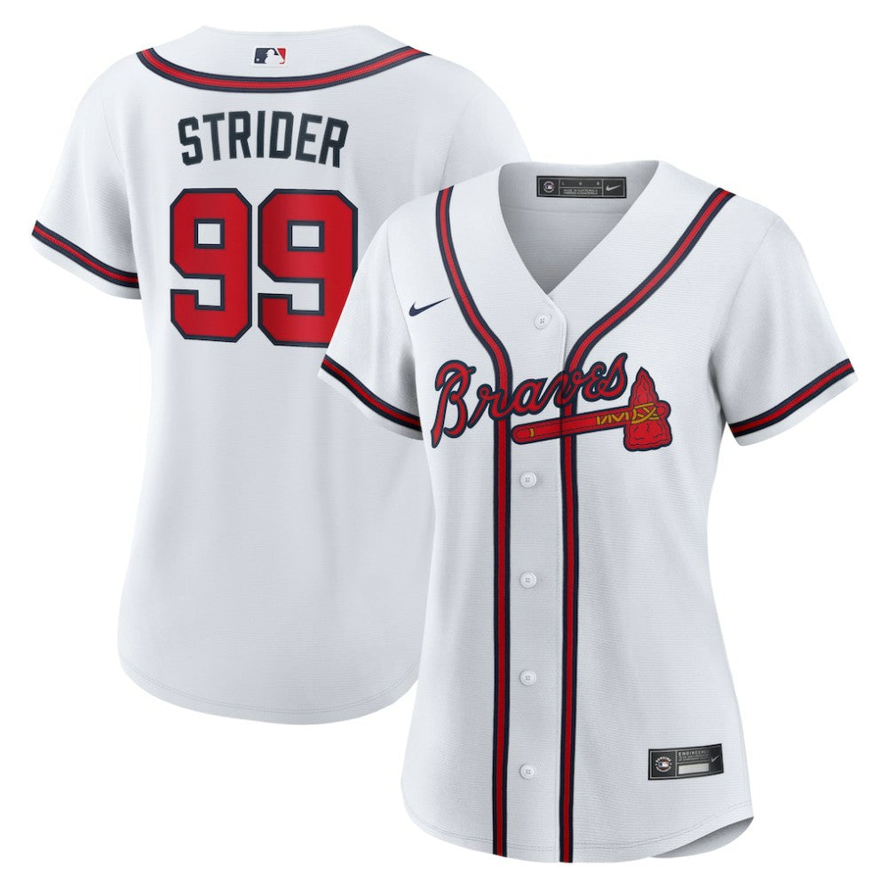 Spencer Strider Atlanta Braves Women's Home Replica Jersey - White | Nike