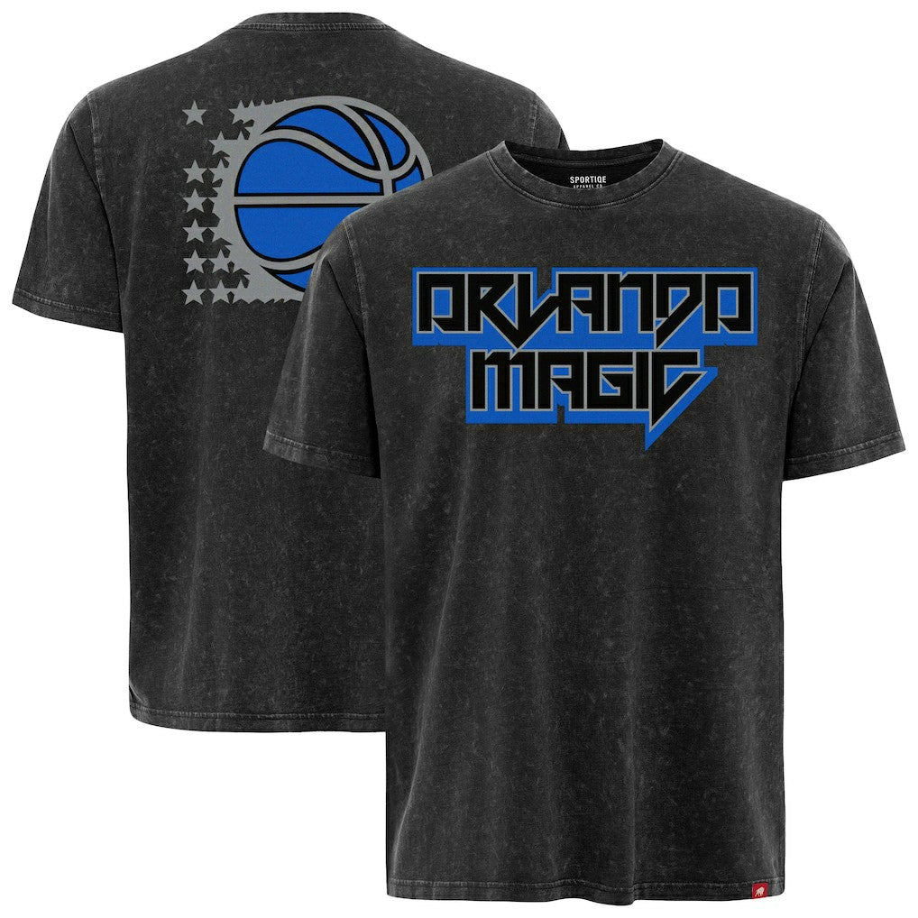 Orlando Magic Sportiqe Unisex Rock & Roll Collection Angus Premium Mineral Wash T-Shirt - Black for sale