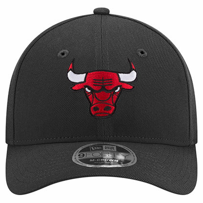 Chicago Bulls 9FORTY Stock M-Crown Adjustable Hat - Black | New Era cheap