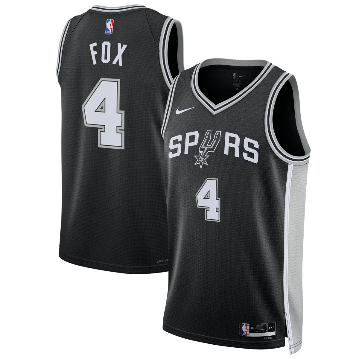 De'Aaron Fox San Antonio Spurs Unisex Swingman Player Jersey - Icon Edition - Black | Nike on sale