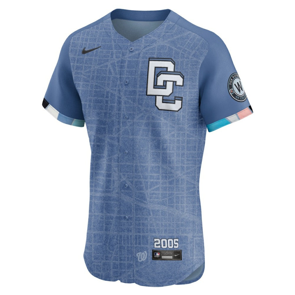 Dylan Crews Washington Nationals 2025 City Connect Elite Player Jersey - Blue | Nike