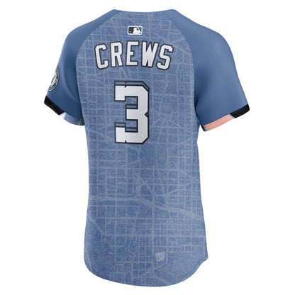 Dylan Crews Washington Nationals 2025 City Connect Elite Player Jersey - Blue | Nike