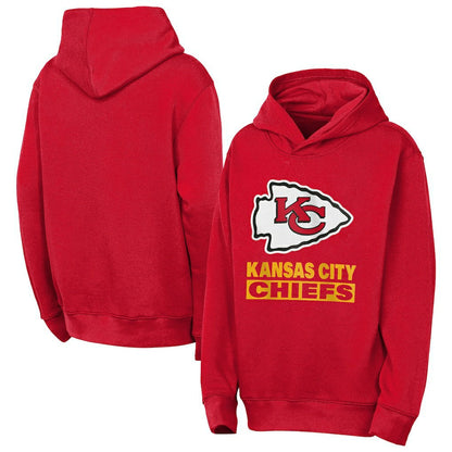 Kansas City Chiefs Outerstuff Youth Back to Basics Hoodie - Red discount